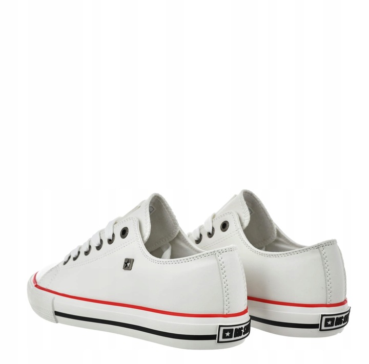 Buty Big Star OO274873 Damskie Białe Skórzane Klasyczne Sneakersy Trampki