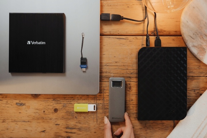 Nagrywarka płyt CD /DVD zewnętrzna Verbatim USB-C