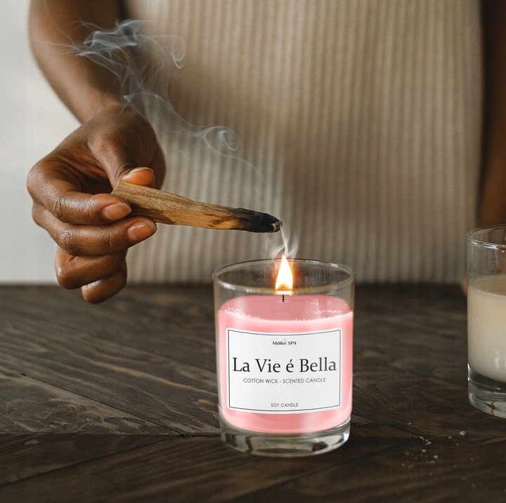 Möller SPA LA VIE EST BELLE SOJOWA NATURAL ŚWIECZKA ZAPACHOWA ZAPACH PERFUM