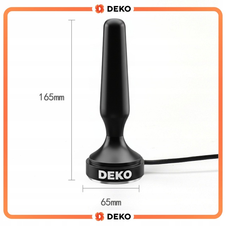 Antena Pokojowa DVBT2 Wewnętrzna HEVC Deko TV Naziemna 28Db Wzmacniacz