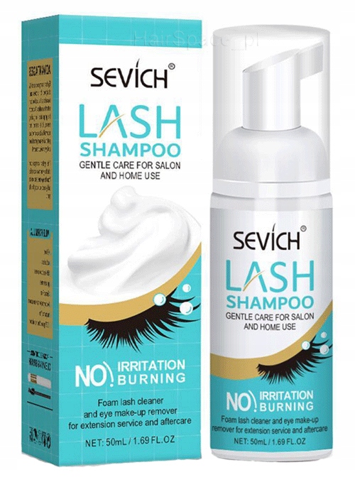 Szampon w Piance do Mycia Sztucznych Rzęs 50ml+ Gratis Pędzelek Szczoteczka