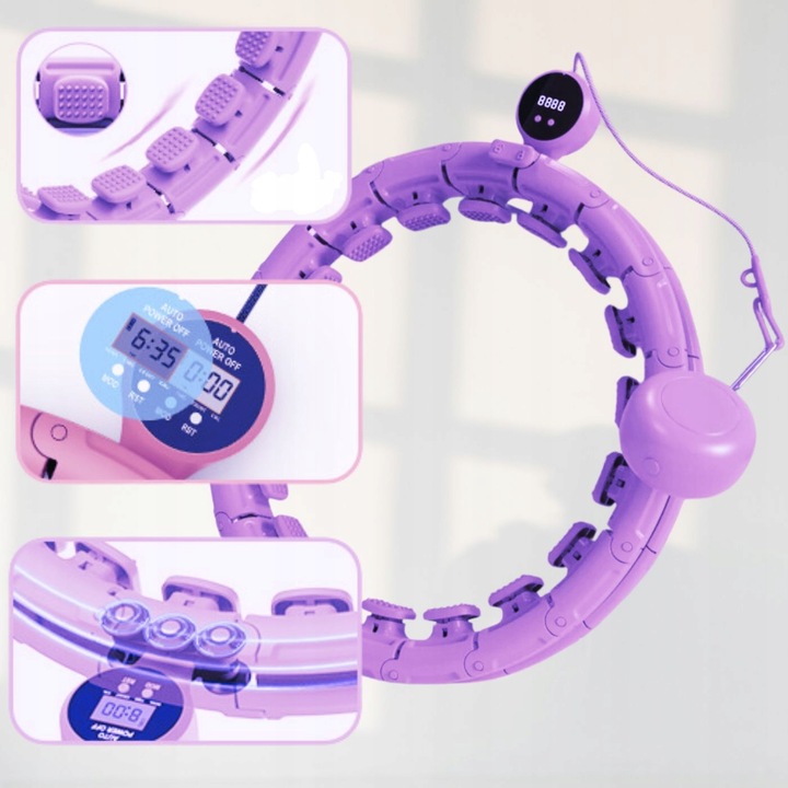 HULA HOP ODCHUDZAJĄCY SMART Z LICZNIKIEM I OBCIĄŻENIEM HULAHOP ODCHUDZAJĄCE