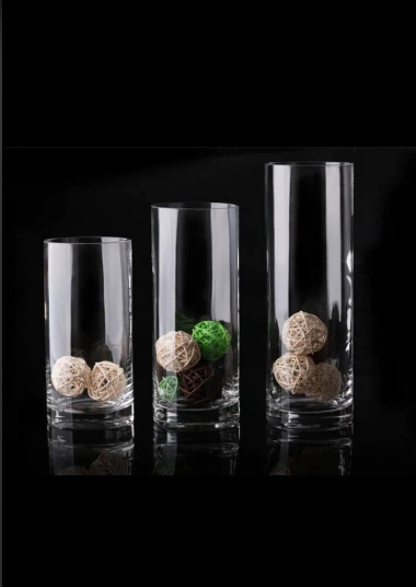 Wazon Szklany Cylinder Tuba h50 d10