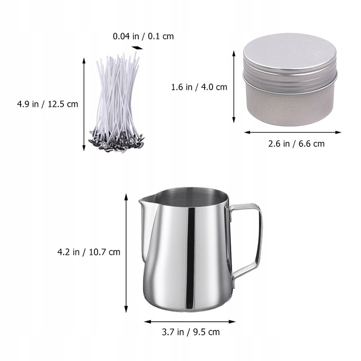 ZESTAW DO ROBIENIA ŚWIEC ROBIENIE WOSKU SOJOWEGO ŚWIECE DIY NA PREZENT