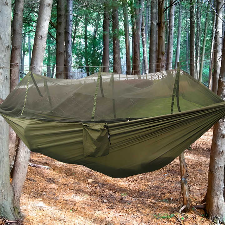 HAMAK DWUOSOBOWY TURYSTYCZNY Z MOSKITIERA BIWAK