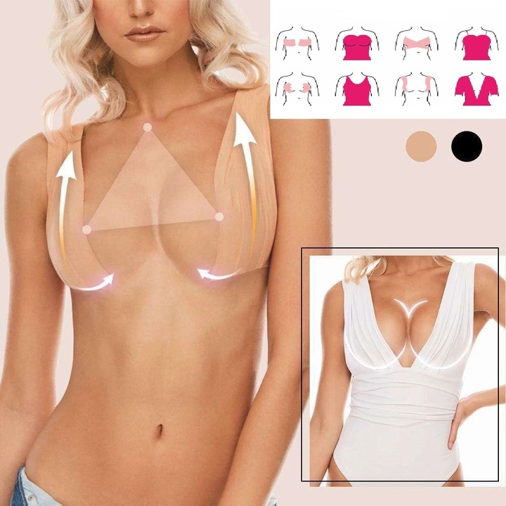 TAŚMA UNOSZĄCA BIUST TEJP MODELUJĄCA DEKOLT BOOB PUSHUP TAPE INSTRUKCJA PL