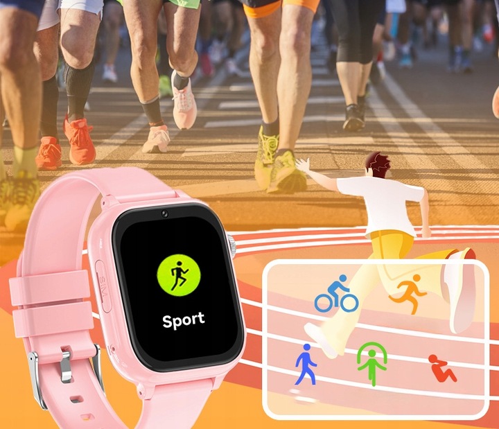 SMARTWATCH ZEGAREK DLA DZIECI 4G ROZMOWY SMS GRY ANDROID POLSKIE MENU GPS