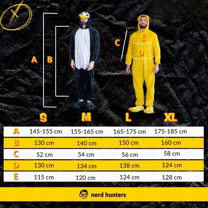 Piżama Onesie Kigurumi Kostium Przebranie Krowa XL: 175-185cm