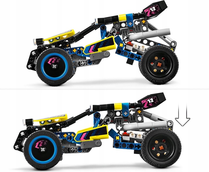 LEGO TECHNICS 42164 WYŚCIGOWY ŁAZIK BUGGY TERENOWY + Torba na Prezent