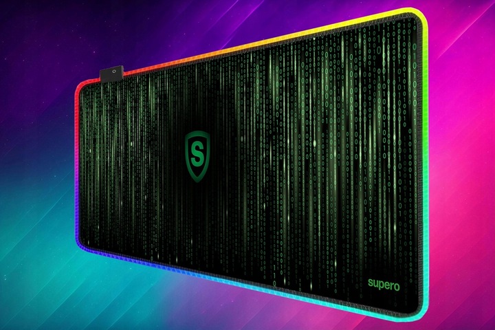 Podkładka pod myszkę gamingowa mysz xxl duża klawiaturę RBG świecąca 80x30