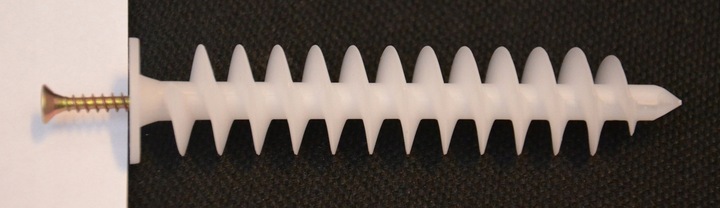 Kołek WKRĘT do STYROPIANU mocowania w izolacji 125mm 10szt. + bit imbus