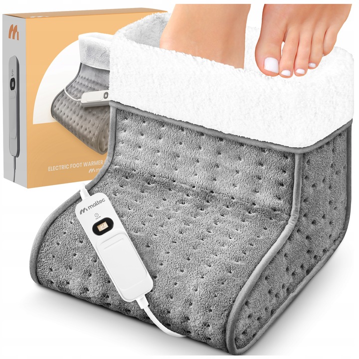 ELEKTRYCZNY BUT OGRZEWACZ STÓP NÓG MIĘKKI OCIEPLACZ Z PILOTEM 3