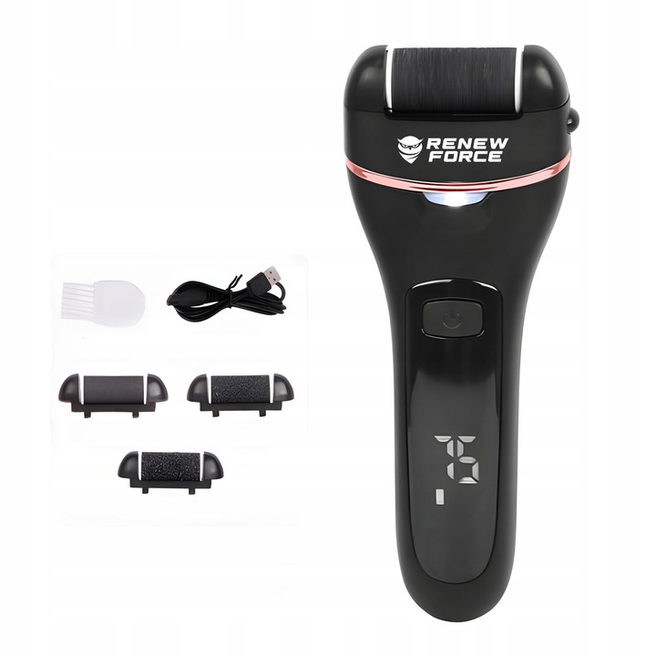 Pilnik Elektryczny Do Pięt Stóp Frezarka Rolki USB 18w1 NAJWIĘKSZY