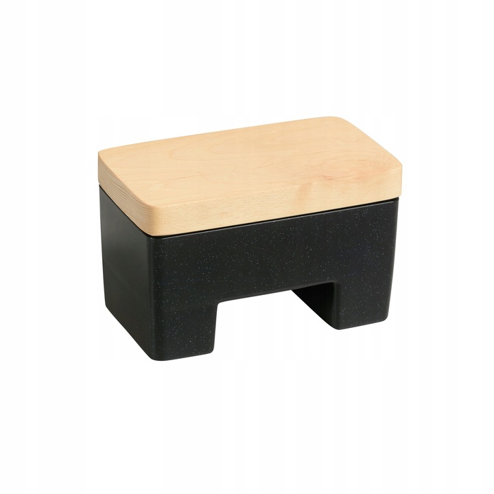 PRACTIC INTELIGENTNA MASELNICZKA WODNA Z POKRYWA POJEMNIK NA MASŁO CZARNA