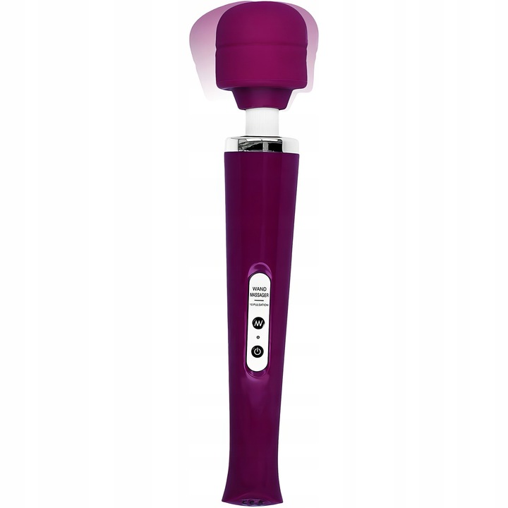 Masażer Łechtaczki Wand 10 Trybów Bezprzewodowy Silikonowy 34 Cm Wibrator