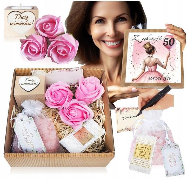 PREZENT na 40 urodziny 50 urodziny dla kobiety 20 30 60 18 KOSZ