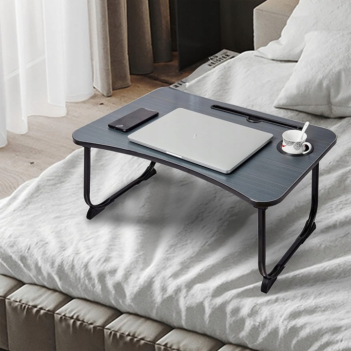 STOLIK SKŁADANY ŚNIADANIOWY PODSTAWKA POD LAPTOPA DO ŁÓŻKA TACA NA NÓŻKACH