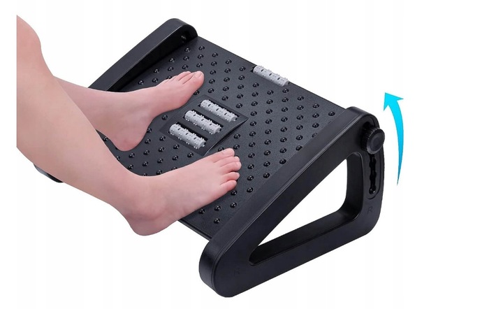 PODNÓŻEK BIUROWY PODSTAWA PLATFORMA POD STOPY REGULOWANY 6X ANTYPOŚLIZGOWY