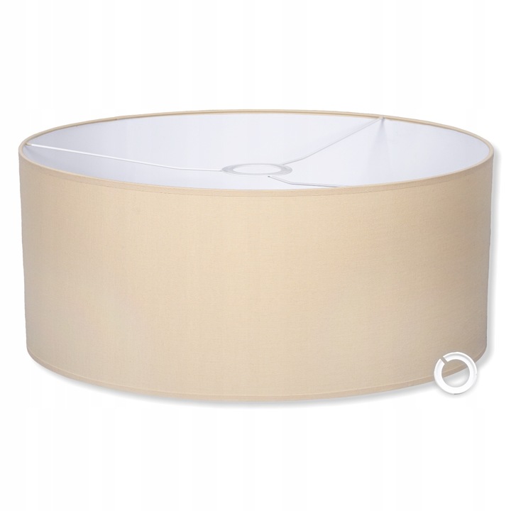 Abażur BEŻ do lampy wiszącej stojącej bawełna 40cm