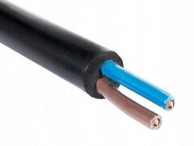 KABEL PRZEWÓD ZIEMNY PRĄDOWY ENERGETYCZNY OKRĄGŁY YKY 2x1,5 0,6/1kV 50 m