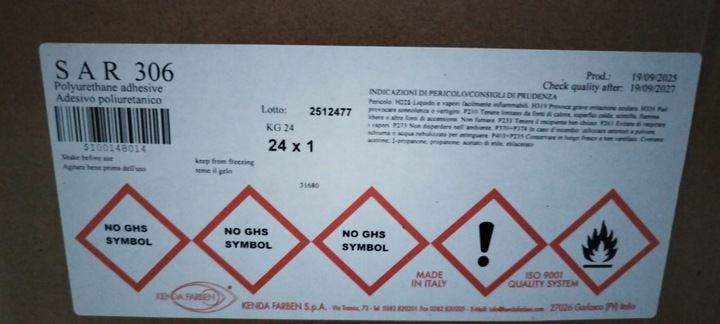 Klej SAR 306 buty tapicerka skóra pianka guma PÓŁPRZEŹROCZYSTY 1KG-