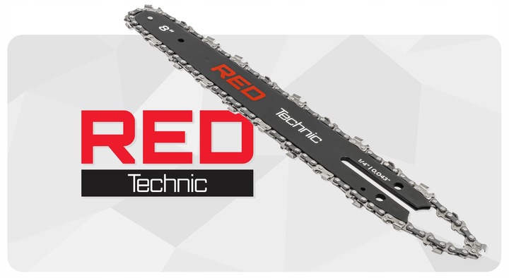 PROWADNICA DO PIŁY AKUMULATOROWEJ PILARKI 20CM 8" + 2X ŁAŃCUCH 1,4"