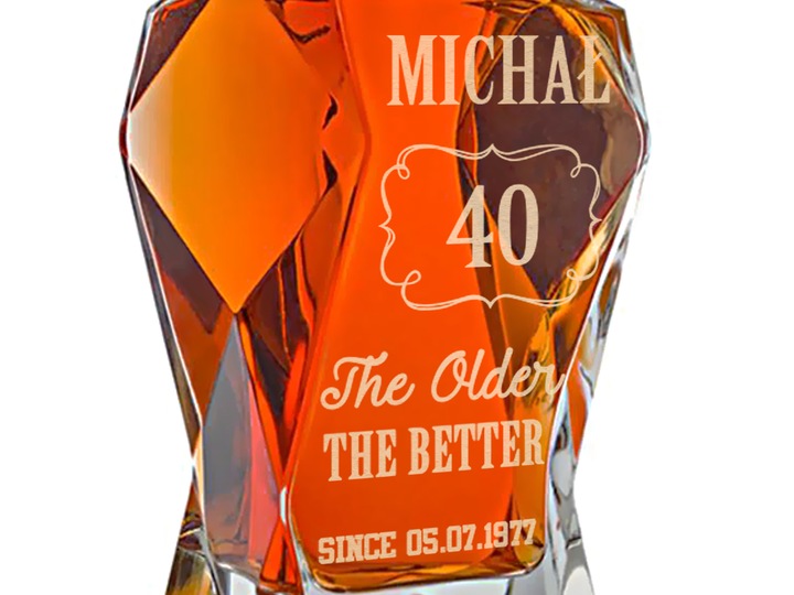 KARAFKA Z GRAWEREM NA PREZENT RÓŻNE OKAZJE 750ml