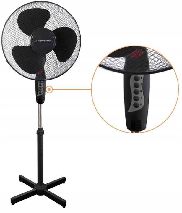 STOJĄCY WIATRAK PODŁOGOWY DO DOMU CICHY WENTYLATOR