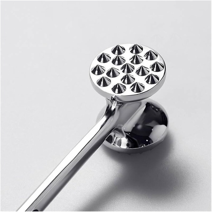 TŁUCZEK DO MIĘSA KOTLETÓW MŁOTEK DWUSTRONNY ROZBIJAK STAL NIERDZEWNA JAKOŚĆ