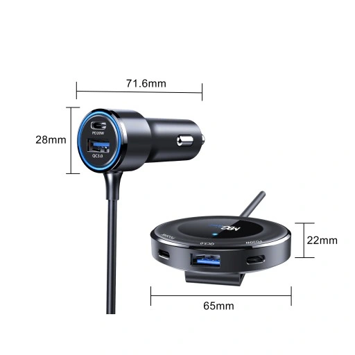 ROZDZIELACZ GNIAZDA ZAPALNICZKI ŁADOWARKA USB PD