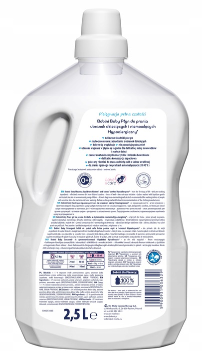 Bobini Baby Hipoalergiczny Płyn do Prania dla Dzieci 5l 70 prań