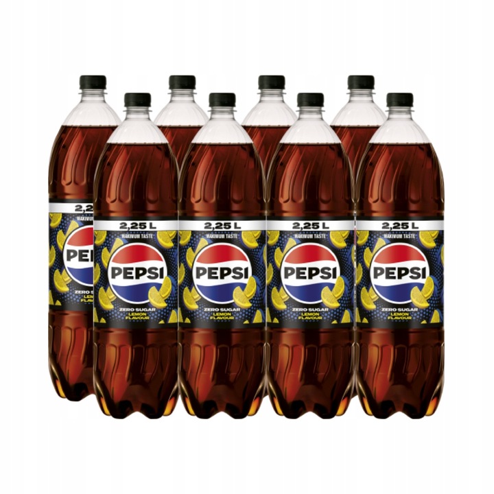 Pepsi Lemon Zero 8x 2,25l napój gazowany cola bez cukru cytrynowa