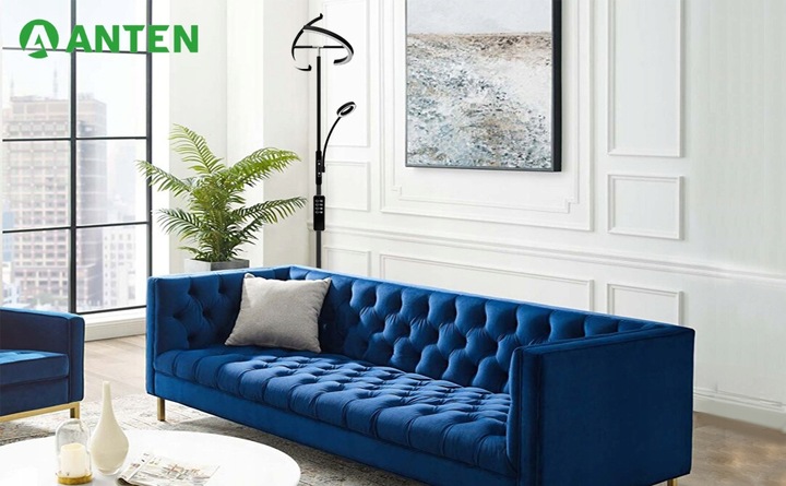 LED Lampa Stojąca Podłogowa Do Salonu 20W+7WPółokrągły kształt 175CM