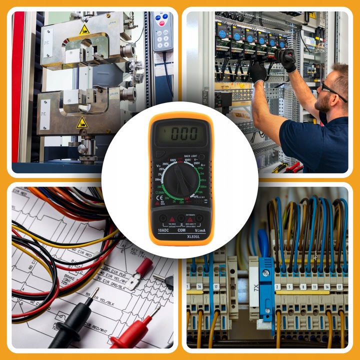 PROFESJONALNY MIERNIK PRĄDU DO MIERZENIA AMPEROMIERZ CYFROWY LCD UNIWERSALN