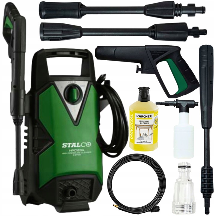 MYJKA CIŚNIENIOWA STALCO PRO 180 BAR MOCNA ZESTAW PŁYN KARCHER