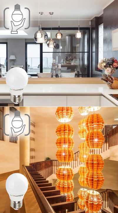 Zestaw 6x Żarówka LED E27 8W=60W 806lm 160° Nie Mruga Premium Ciepła