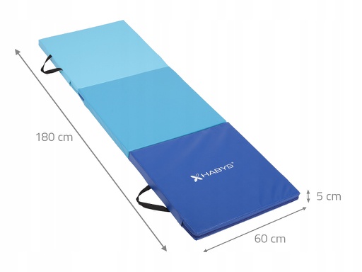 MATERAC GIMNASTYCZNY SKŁADANY DO ĆWICZEŃ REHABILITACJA 180x60x5CM