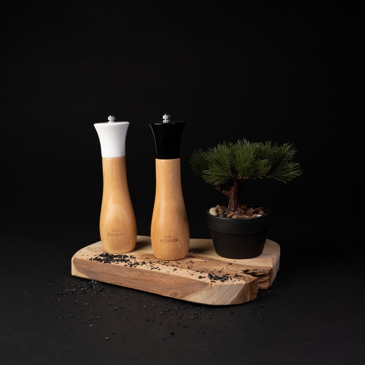 MŁYNEK DO PIEPRZU RĘCZNY ZESTAW 2 SZT MŁYNEK DO PIEPRZU I SOLI DREWNO