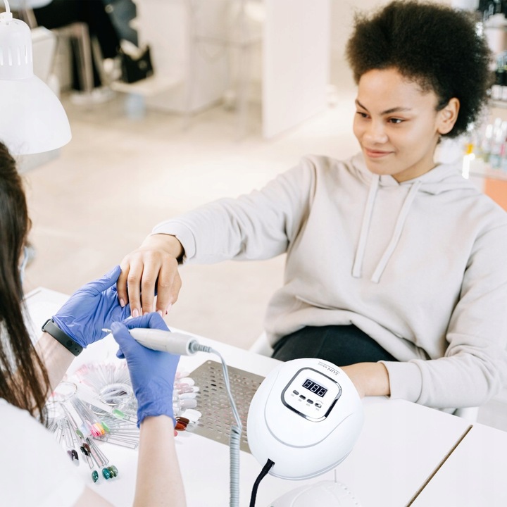 LAMPA DO PAZNOKCI SUN X5 MAX UV LED DO HYBRYD ŻELI MOCNA 80W HYBRYDY