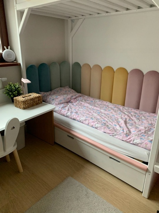 PANELE ŚCIENNE TAPICEROWANE PŁOTEK DLA DZIECI 80x20