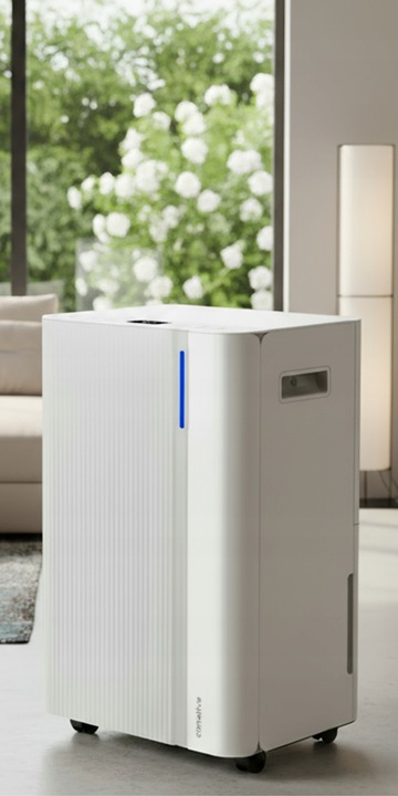 Osuszacz Powietrza Cube Pochłaniacz Wilgoci 20L Jonizacja WIFI 50 m2