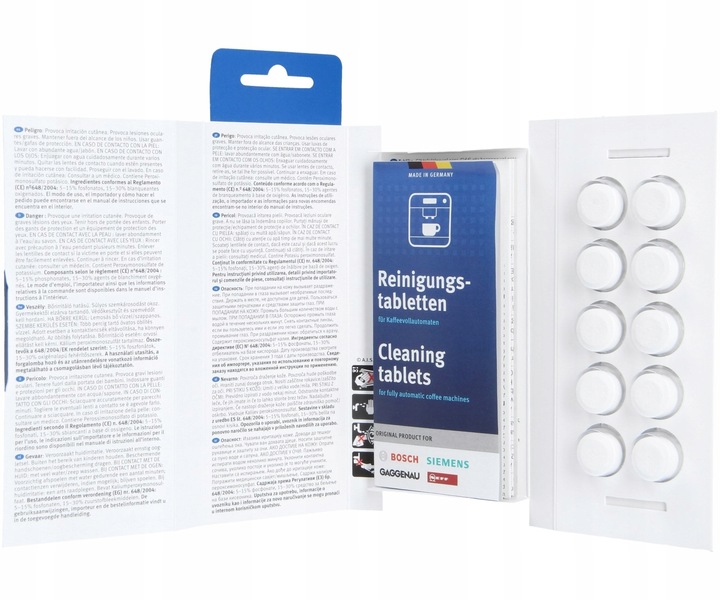 ORYGINALNE TABLETKI czyszczące ekspresów SIEMENS | 10szt TZ60001