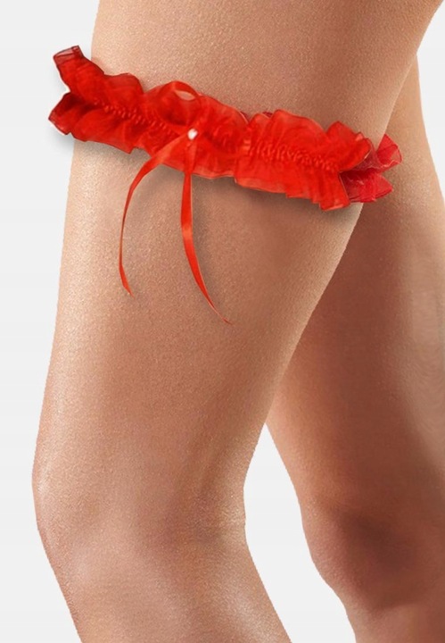 JULIMEX podwiązka MONACO RED PW 03 czerwone STUDNIÓWKA