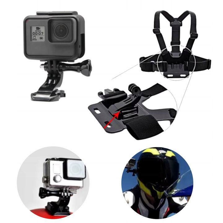 ZESTAW XXL AKCESORIA GOPRO HERO 13 12 11 dji action insta360 SZELKI