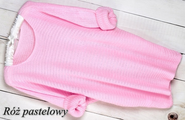 SWETER LUŹNY MIĘCIUTKI BLUZKA OVERSIZE MODNY SWETER 105