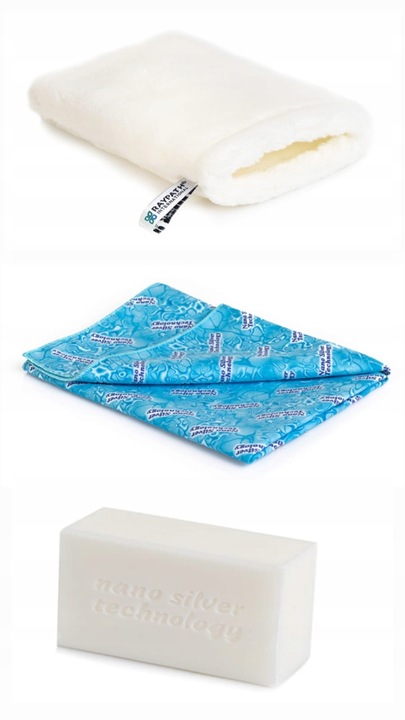 Zestaw NA START UNIWERSALNY Rękawica M + Sunbeam 38X41+ Szare Mydło Raypath