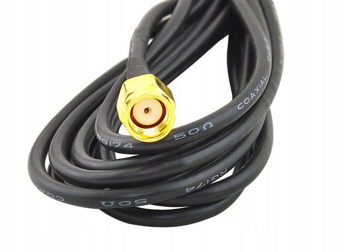 ANTENA 12dBi ROUTER LTE HUAWEI RP-SMA do kamery falownika DOOKÓLNA z kablem