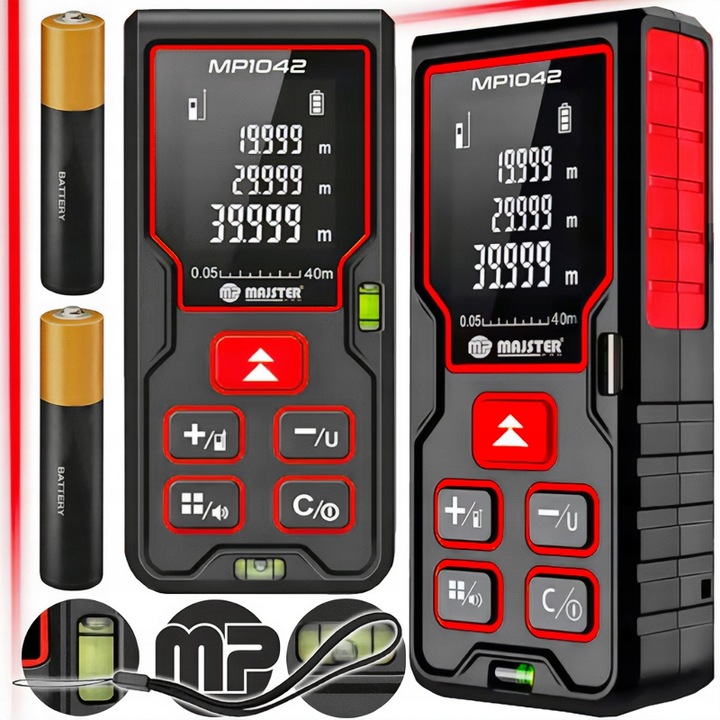 DALMIERZ LASEROWY 40M CYFROWY MIERNIK ODLEGŁOŚCI POZIOMICA LASEROWA