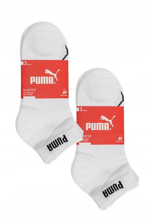 6 PAR PUMA SKARPETKI ZAKOSTKI BIAŁE 35/38
