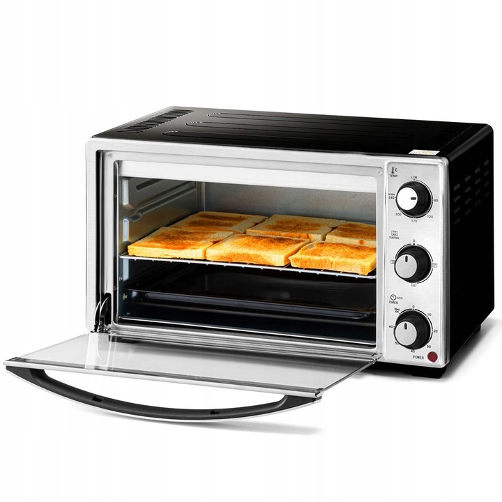 MINI PIEKARNIK PIECYK ELEKTRYCZNY Z TERMOOBIEGIEM DO PIECZENIA 25L